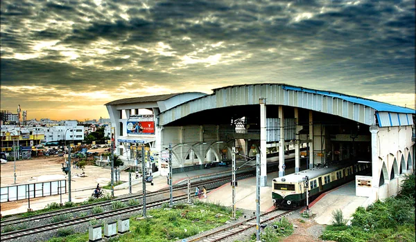 Velachery between OMR and GST Road with MRTS trains, Phoenix Marketcity and IIT Madras nearby